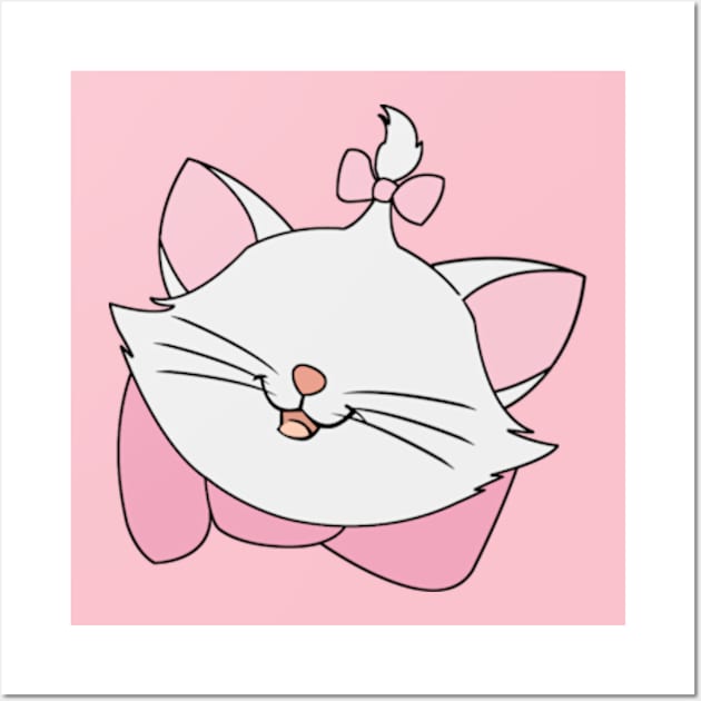 Marie Kitty Minimalist Wall Art by LuisP96